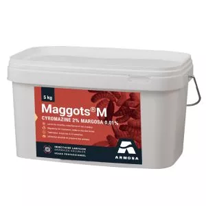 Larvicide Maggots Armosa, en granulés (cyromazine) - Seau 5 kg soit 200 m²