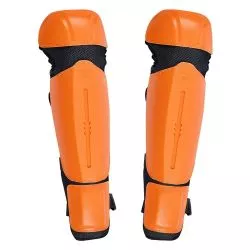 Protèges tibia souple orange, Solidur
