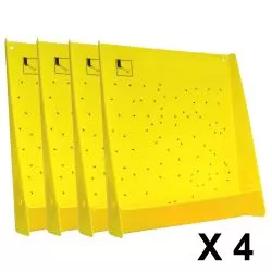 Support application Armosa - Attire et élimine les mouches - 40 x 30 cm - Lot de 4