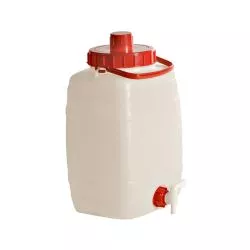 Tonnelet rectangulaire Qualité Alimentaire avec robinet - Volume 5 à 100 L