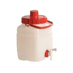 Tonnelet rectangulaire Qualité Alimentaire avec robinet - Volume 5 à 100 L