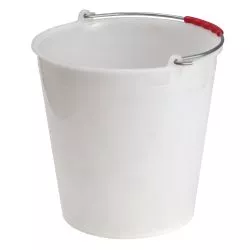 Seau Alimentaire Blanc 18L avec poignée confort