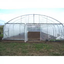 Serre tunnel Pro-Ser Axame, 9,60 x 10 m, pieds droits AXAMPRO910PEPEPCALE