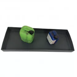 Bacs de rétention gris Plast'Up, avec ou sans caillebotis - 60 L