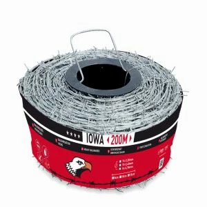 Ronce / Barbelé douce IOWA Galvanisation riche - Rouleau de 200 m