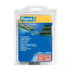 Agrafes Rapid VR22 Plastifiées Vertes (x1100) pour pince Rapid FP20 ou FP222
