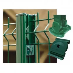 Piquet de Clôture Moreda EASYCLIP Vert Haut de Gamme pour panneau rigide