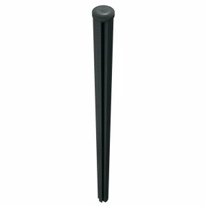 Piquet tubulaire gris anthracite Quickfix avec capuchon
