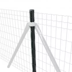 Piquet tubulaire gris anthracite Quickfix avec capuchon
