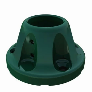 Platine de pose sur muret en Polyamide Vert pour piquet Quickfix