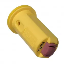 Buse AVI TWIN 110° standard ou FAST-CAP Albuz à double fente anti-dérive - Jaune