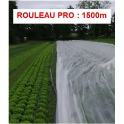 Voile hivernage ou forçage, 17 gr/m², non tissé blanc, Lonodis PRO, rouleau 1500 m, plusieurs largeurs