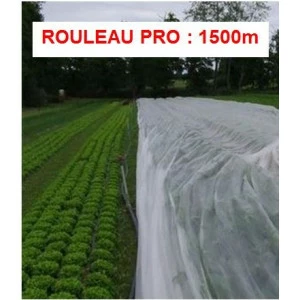 Voile hivernage ou forçage, 17 gr/m², non tissé blanc, Lonodis PRO, rouleau 1500 m, plusieurs largeurs