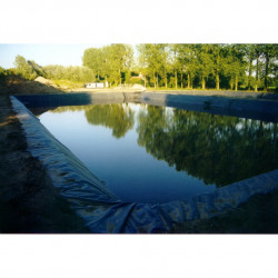 Bâche noire pour bassin PE 350µ, dim. 6 x 25 m