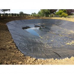 Bâche noire pour bassin PE 350µ, dim. 6 x 30 m