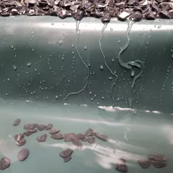 Bâche verte/blanche pour bassin PE 450µ, dim. 4 x 42 m