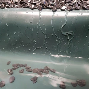 Bâche verte/blanche pour bassin PE 450µ, dim. 8 x 56 m