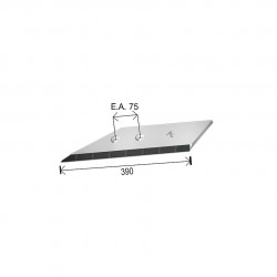 Aileron déchaumeur Kverneland -Kubota 131125 390x100x12 mm Gauche