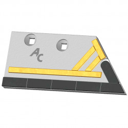 Soc rasette boulonnée Rabewerk 27156001D 225x100x12 mm Droit