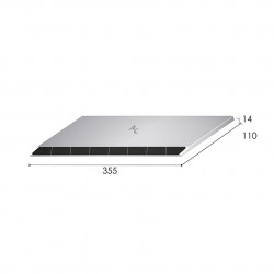 Bord à souder Universel pour aileron 360x110x15 mm Gauche