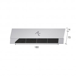 Bord à souder Universel pour aileron 180x70x14 mm Gauche