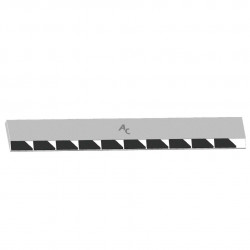 Bord à souder Universel pour aileron 70x45x14 mm Droit