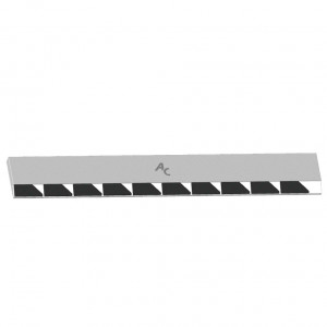 Bord à souder Universel pour aileron 70x45x14 mm Droit