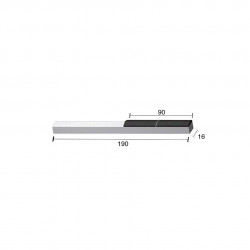 Mise à souder profil maison Universelle 45x16 mm 2 PL.