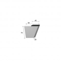 Mise à souder rallonge rotor Dutzi 20x90 mm 1 PL.