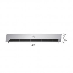 Bord à souder Universel pour aileron 405x70x14 mm 9PL. Gauche