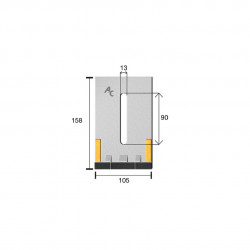 Grattoir kverneland 8009090 158x105x5 mm