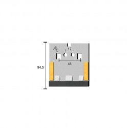 Grattoir Lemken 3492004-34910019-34910020 95x90x5 mm