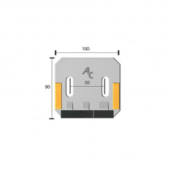 Grattoir Sulky 720345-720346 90x100x5 mm