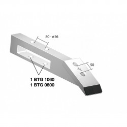 Bec lame décompacteur Souchu-Pinet, Tip-Top, Askel 160x70x20 mm