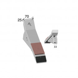 Sabot soussoleur rechargé Alpego E05610 350x70x25 mm