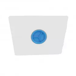 Bidon lave-main mobile Plast'Up 60 L, PEHD, blanc