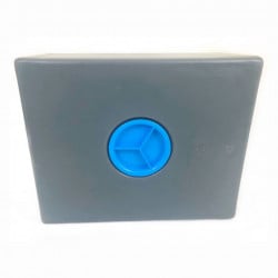 Bidon lave-main mobile Plast'Up 80 L, PEHD, gris