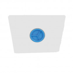 Bidon lave-main mobile Plast'Up 80 L, PEHD, blanc