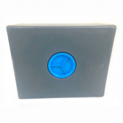 Bidon lave-main mobile Plast'Up 100 L, PEHD, gris