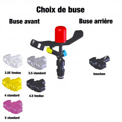 Arroseur plastique nu 20 Rolland, circulaire, rayon de 12,5 à 16 m