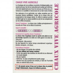 Chaux Vive Agricole Sols Et Plantes Seau 5 Kg