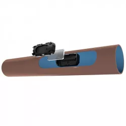 Ligne goutteurs intégrés TECHNET NETAFIM, marron, Ø16 mm, esp. 50 cm, débit 1,6 l/h, 50 m