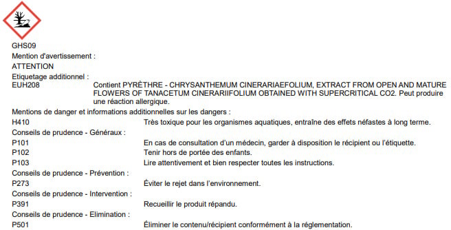 insectifuge spécial cheval insectan